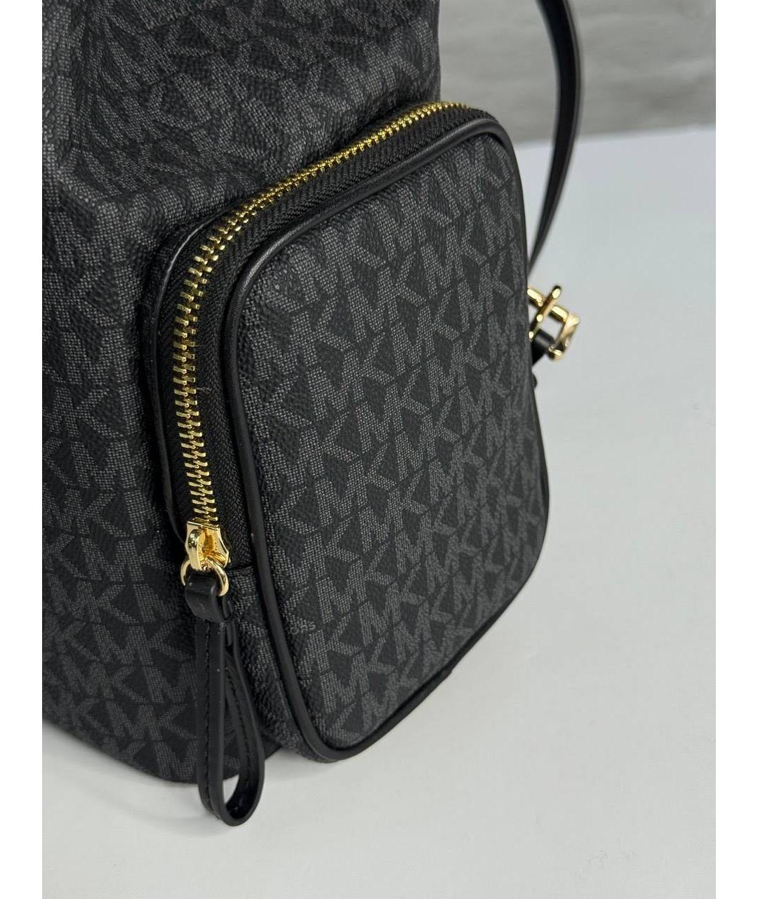 MICHAEL KORS Черный кожаный рюкзак, фото 5