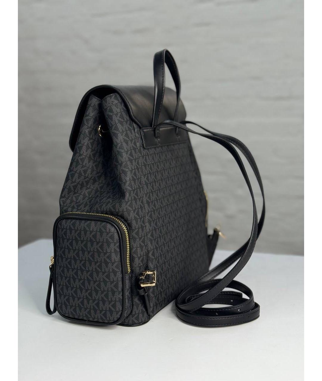 MICHAEL KORS Черный кожаный рюкзак, фото 4