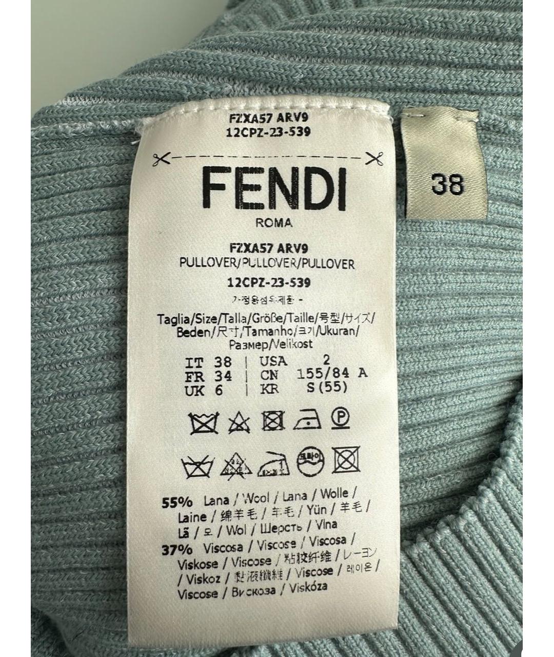 FENDI Шерстяная водолазка, фото 4