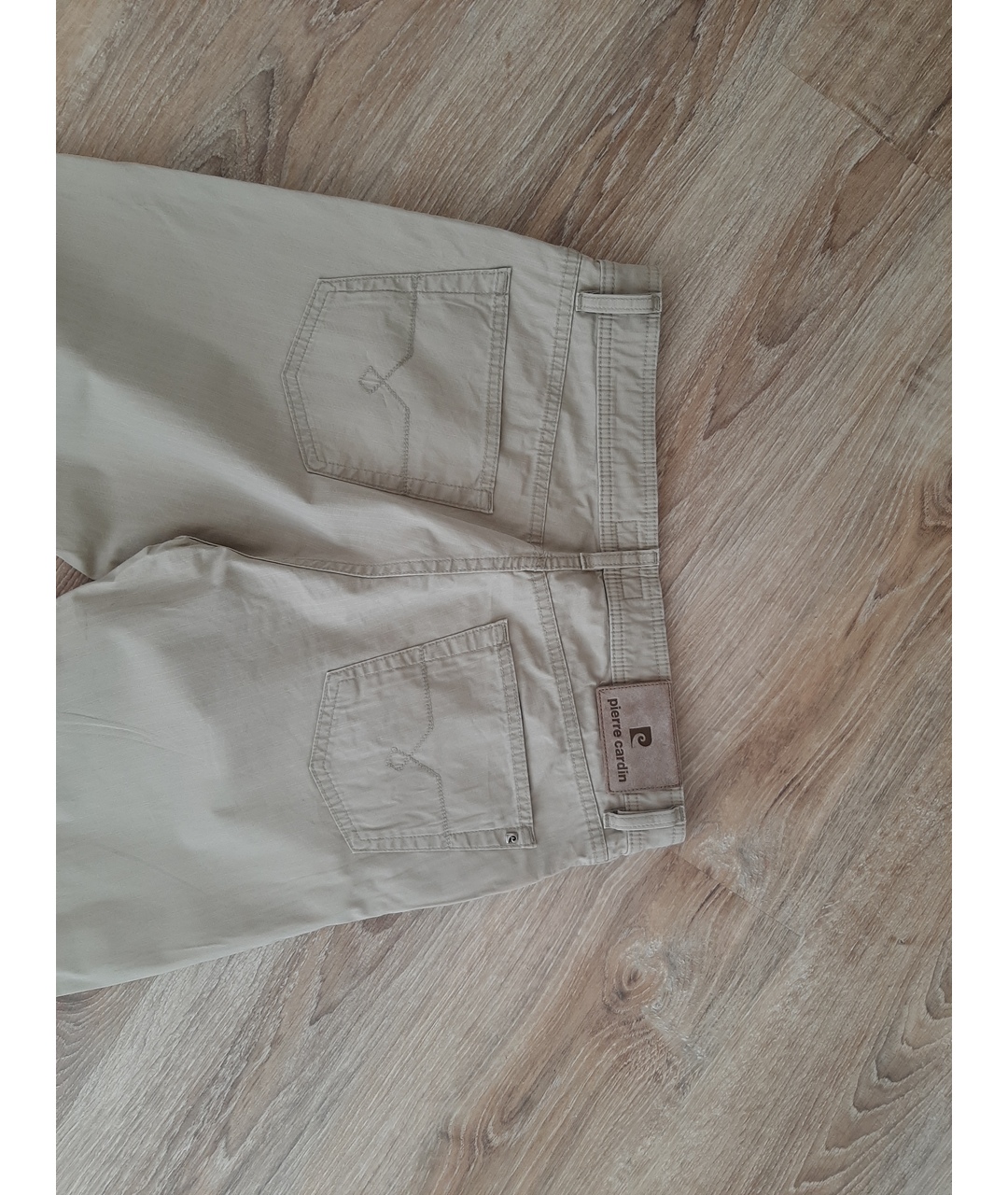PIERRE CARDIN Бежевые хлопковые классические брюки, фото 8
