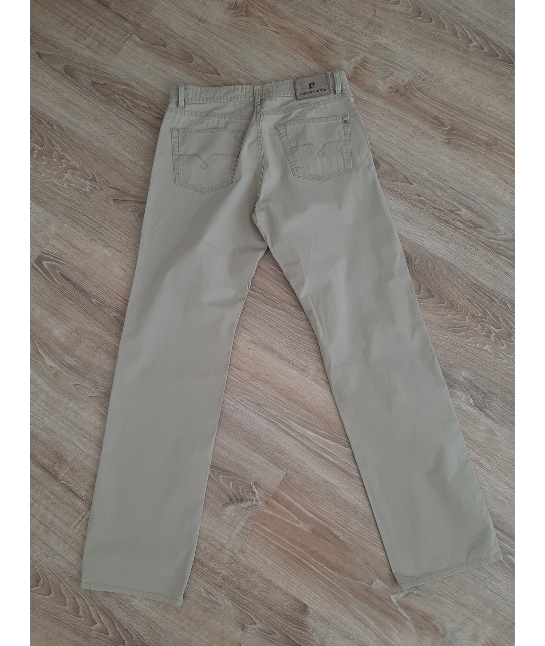 PIERRE CARDIN Бежевые хлопковые классические брюки, фото 5