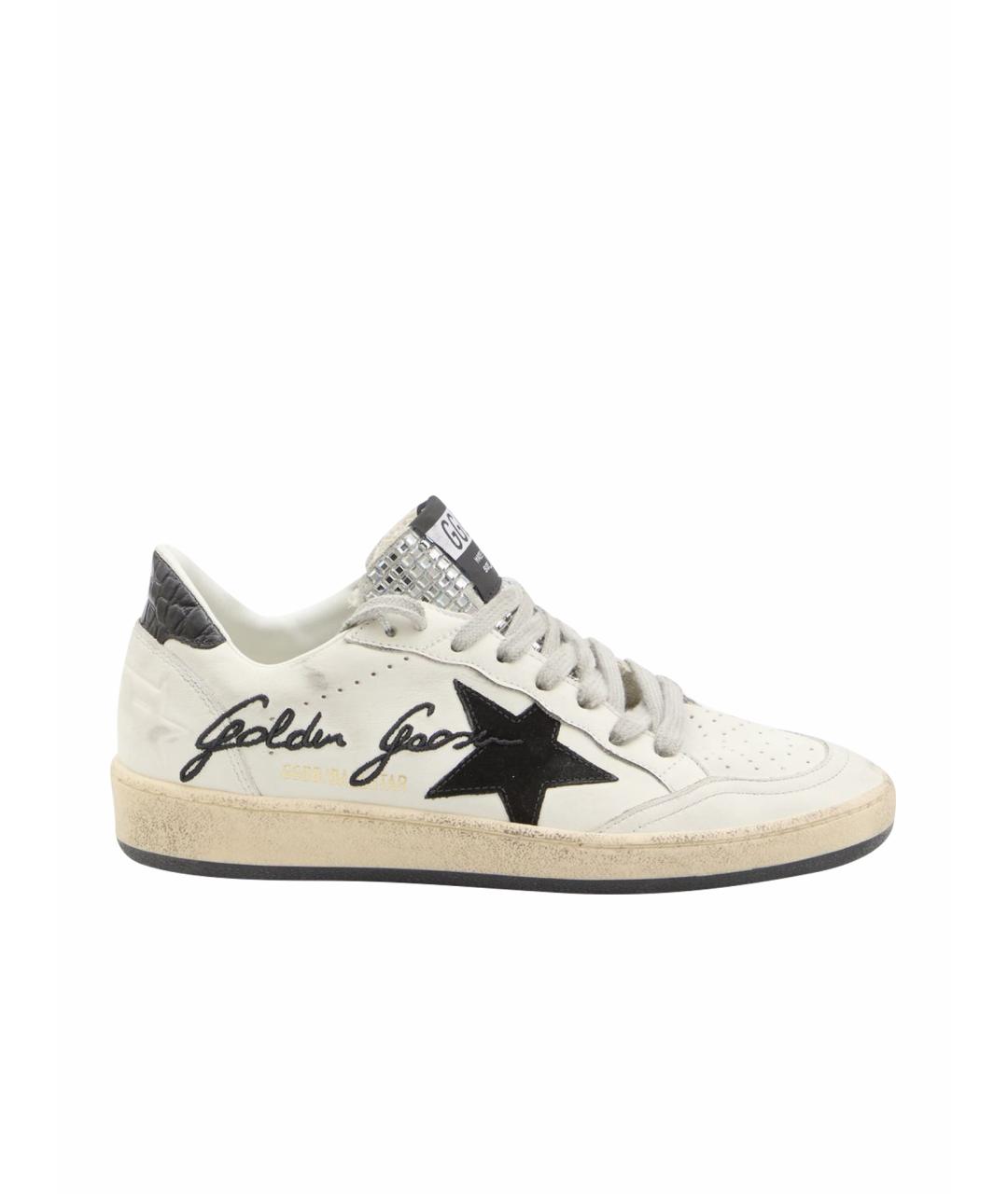 GOLDEN GOOSE DELUXE BRAND Белые кожаные кеды, фото 1