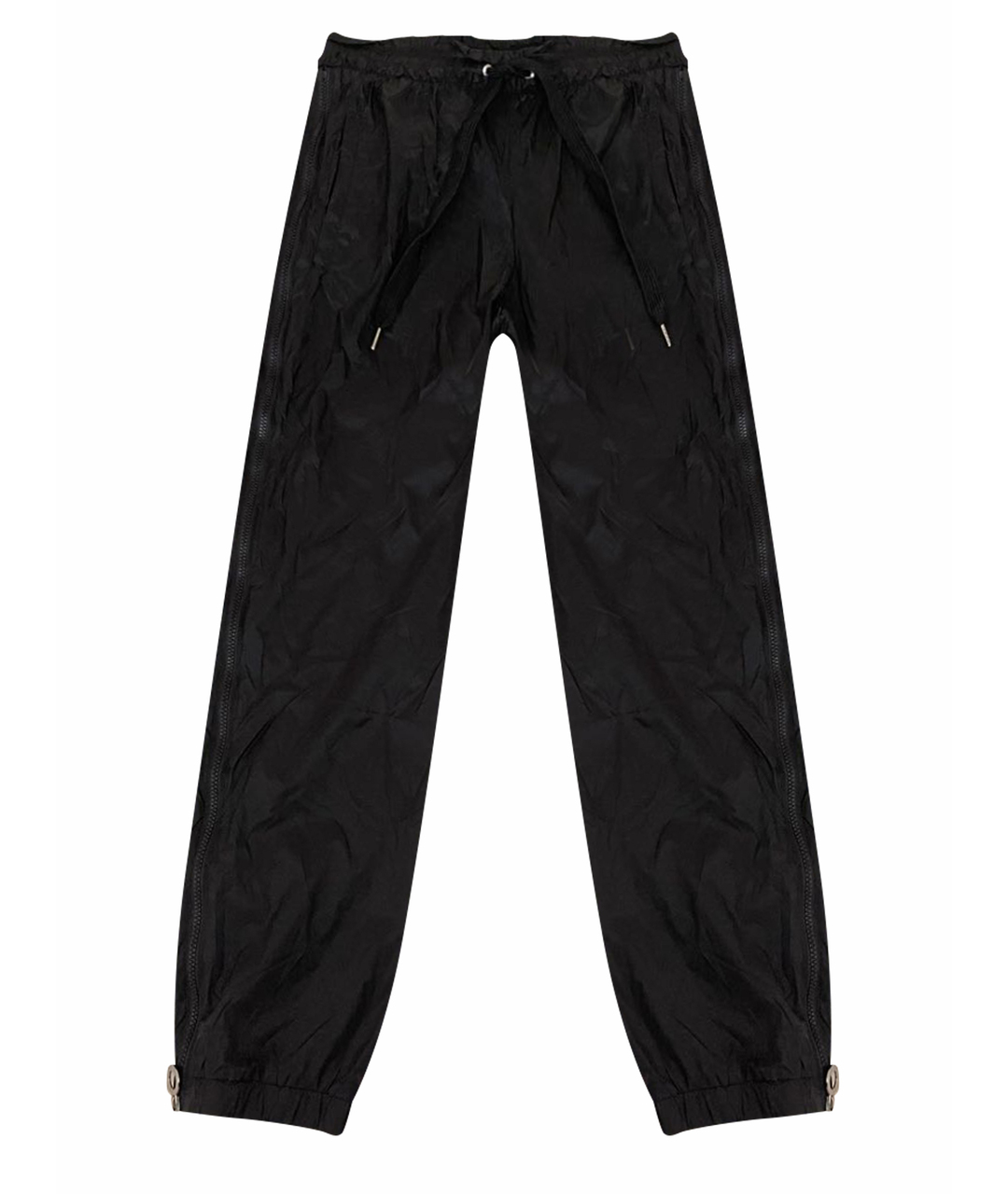 PINKO Черные полиамидовые прямые брюки, фото 1