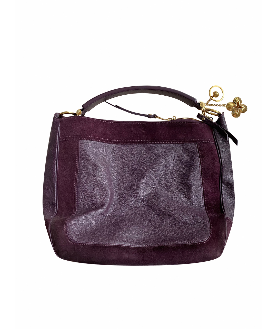LOUIS VUITTON PRE-OWNED Фиолетовая кожаная сумка тоут, фото 1