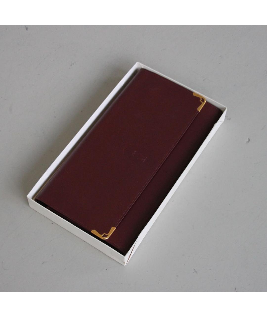 CARTIER Бордовый кошелек, фото 9