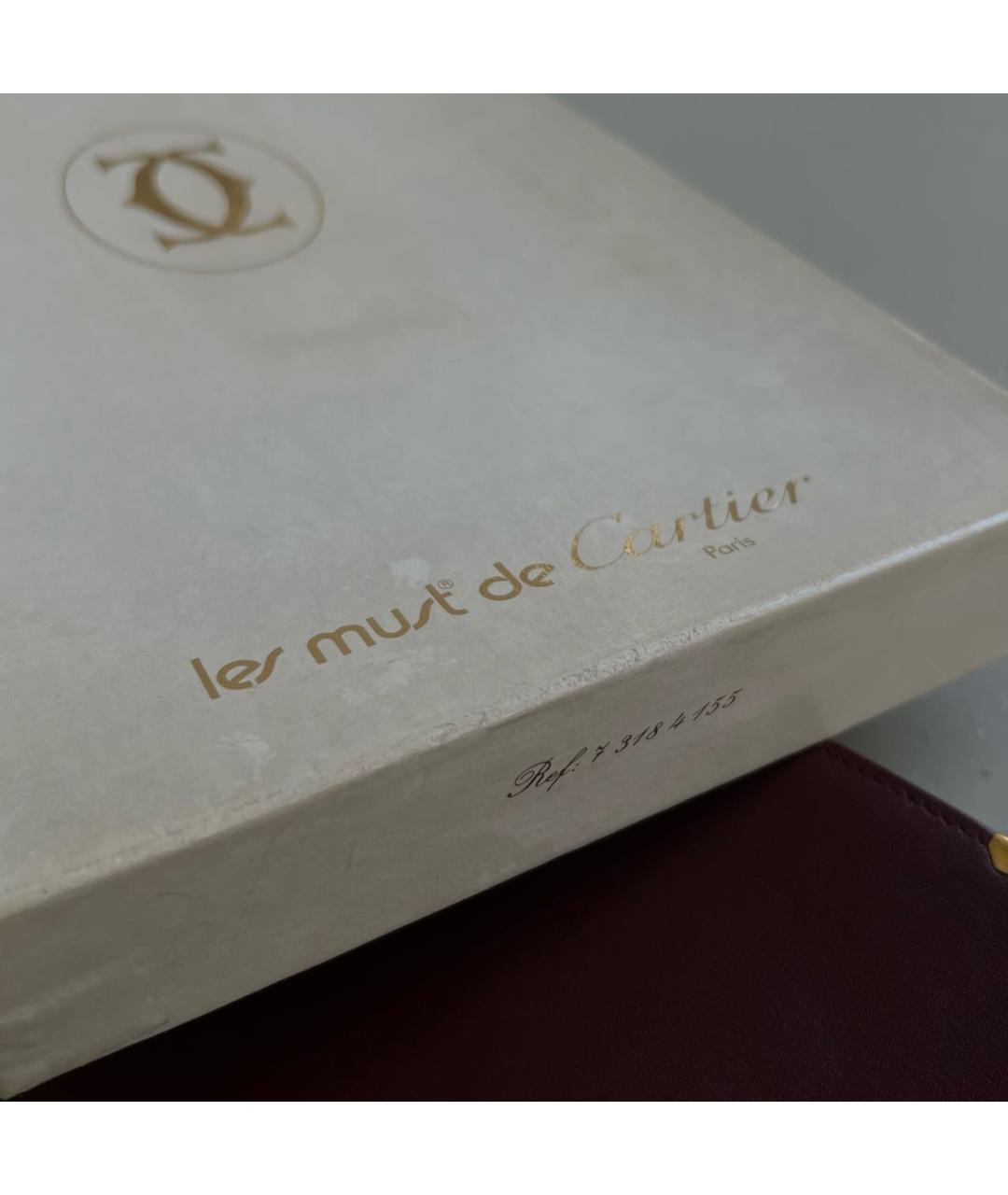 CARTIER Бордовый кошелек, фото 8