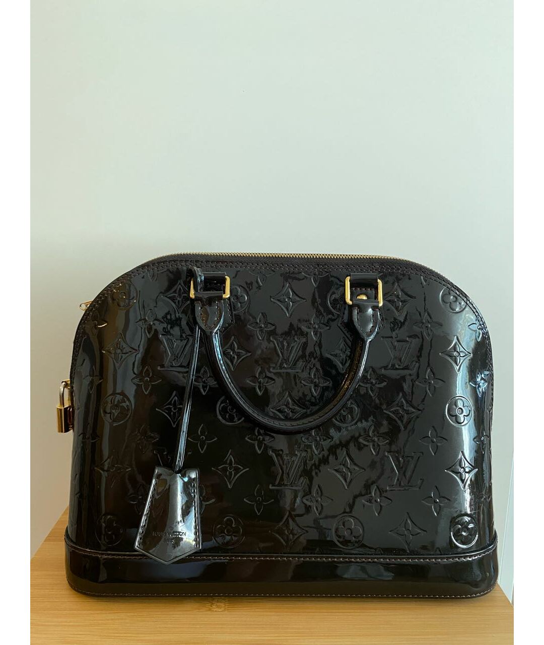 LOUIS VUITTON PRE-OWNED Коричневая кожаная сумка тоут, фото 9