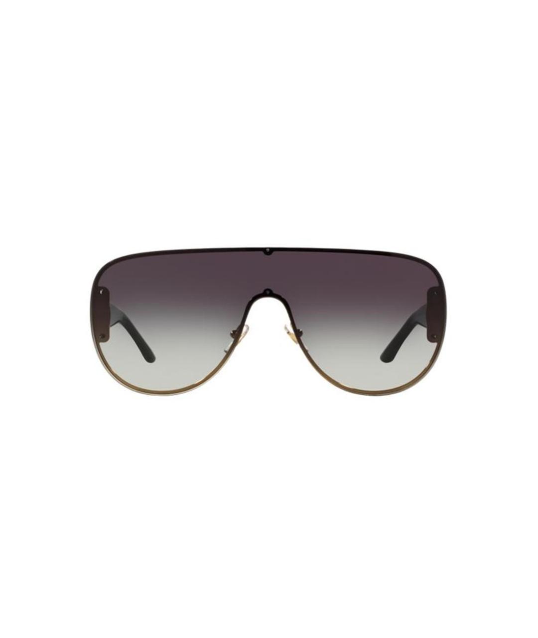 VERSACE Золотые металлические солнцезащитные очки, фото 1