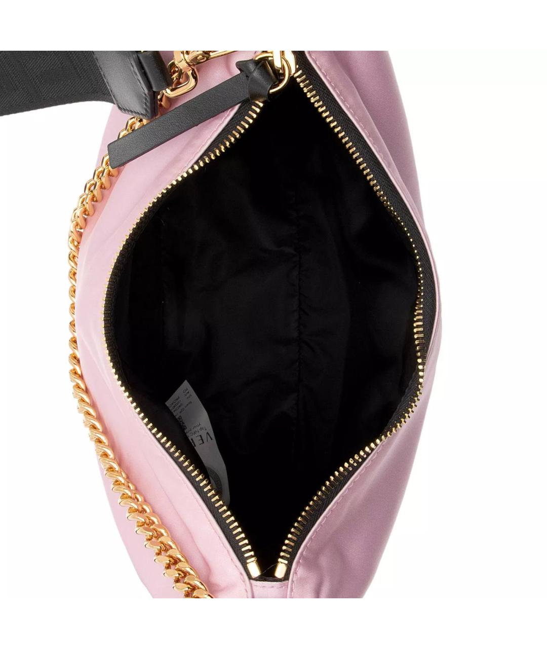 VERSACE Розовая синтетическая сумка через плечо, фото 4