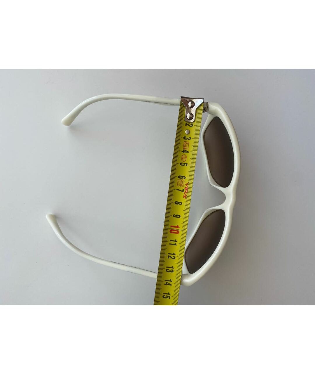 PRADA Белые пластиковые солнцезащитные очки, фото 6