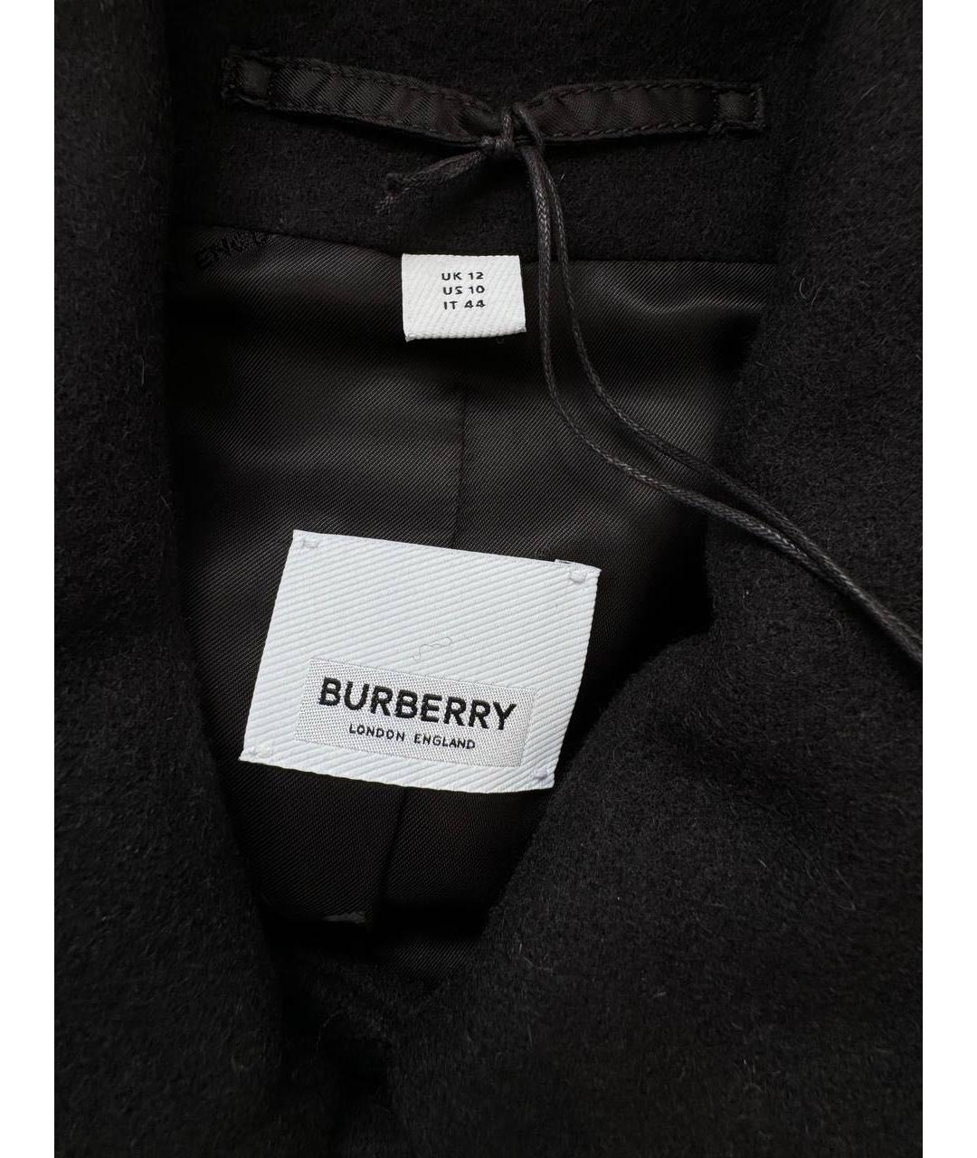 BURBERRY Серое шерстяное пальто, фото 3