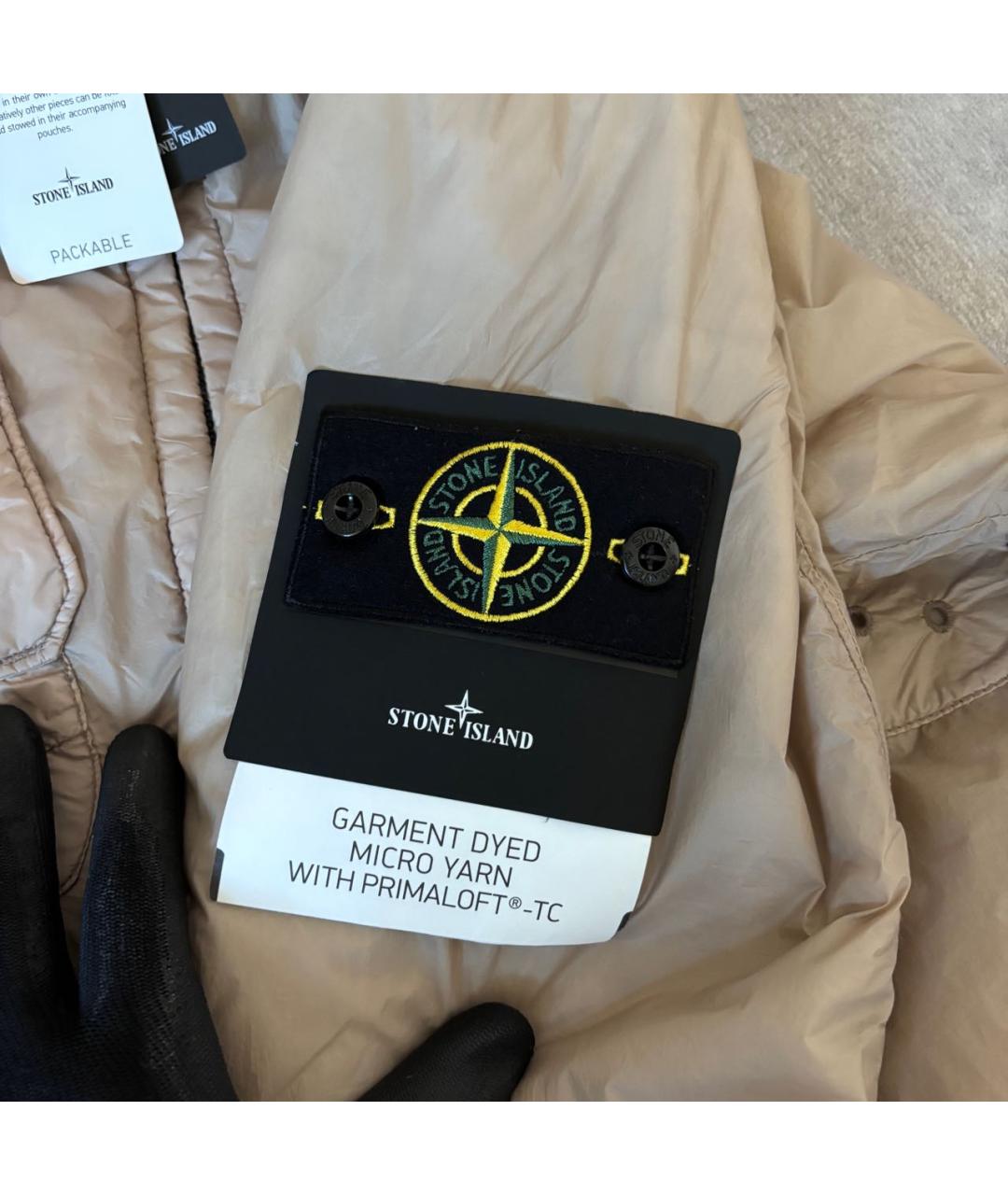 STONE ISLAND Бежевая куртка, фото 3