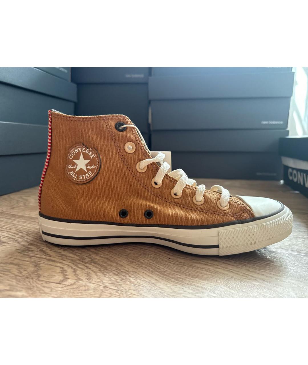 CONVERSE Горчичные текстильные кеды, фото 6