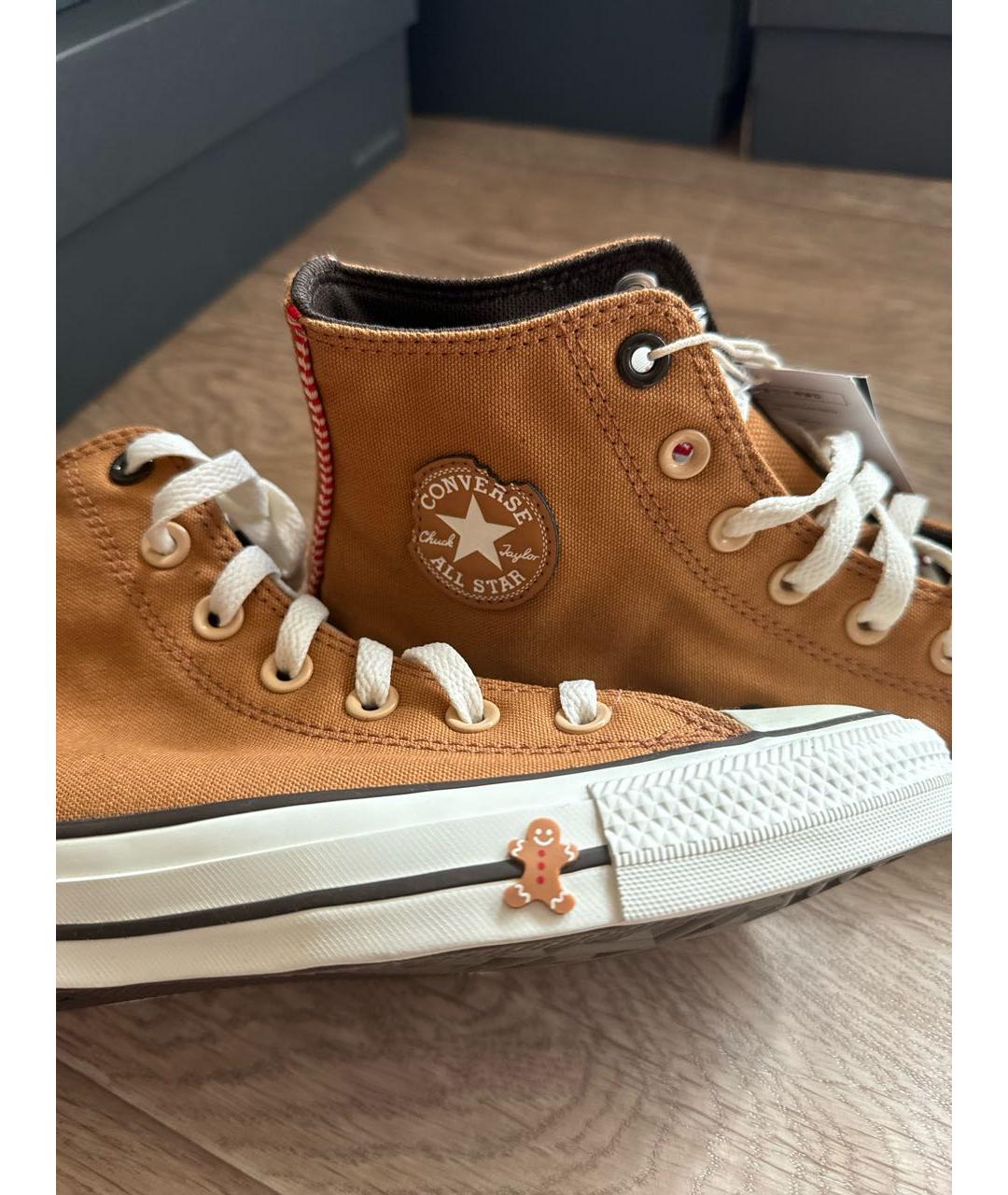 CONVERSE Горчичные текстильные кеды, фото 5