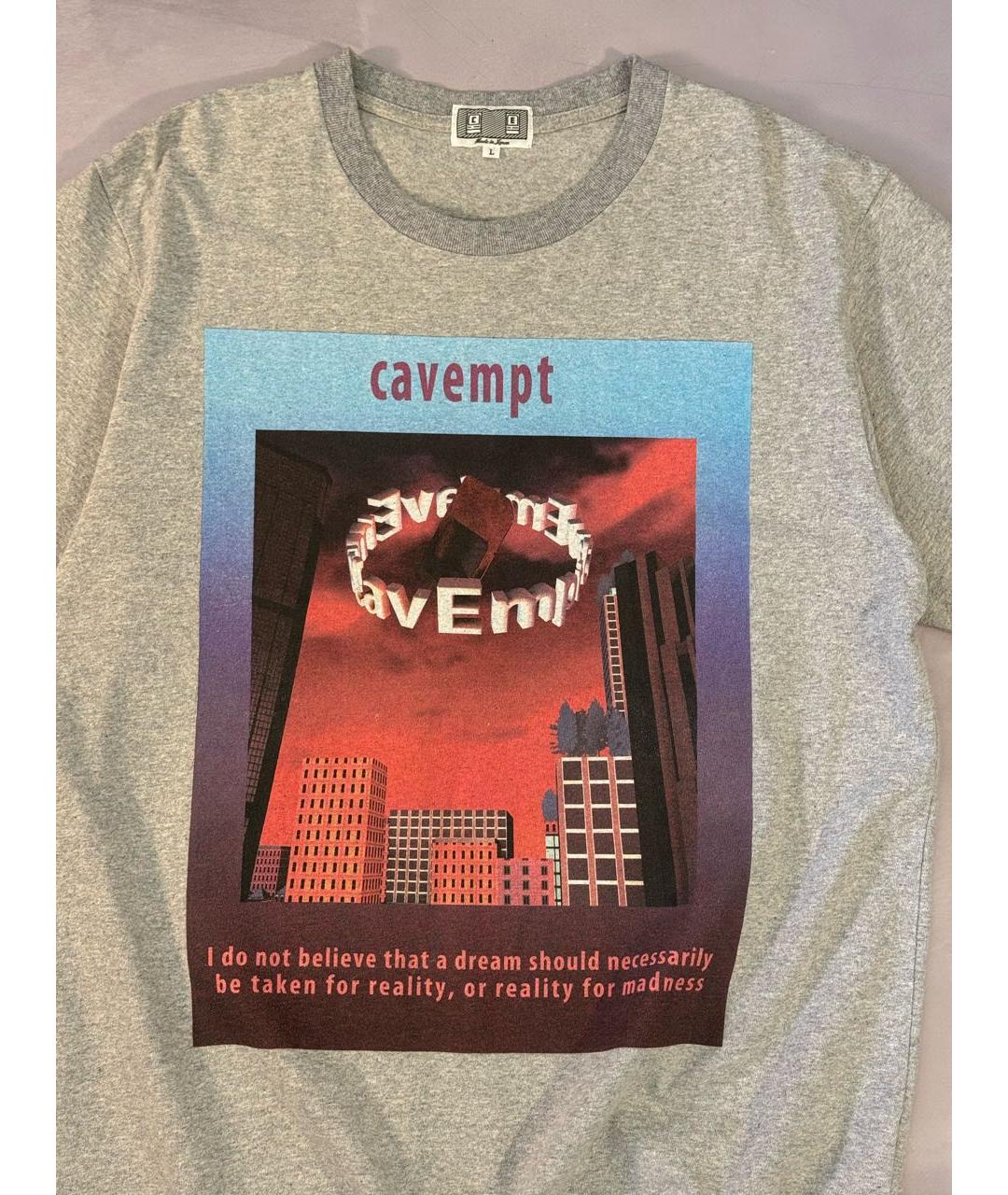 CAV EMPT Серая хлопковая футболка, фото 2