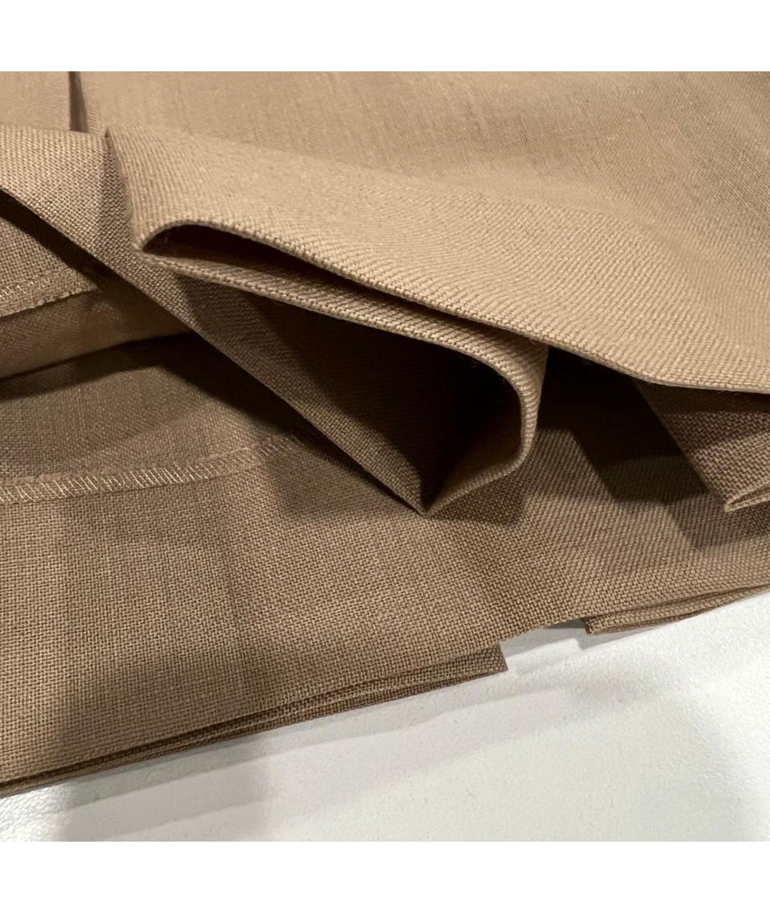 MIU MIU Бежевая юбка мини, фото 4