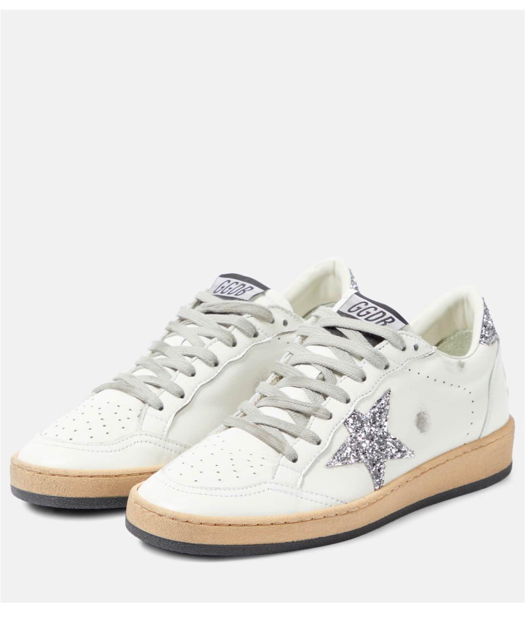 GOLDEN GOOSE DELUXE BRAND Белые кожаные кеды, фото 2