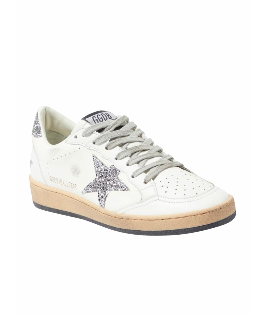 GOLDEN GOOSE DELUXE BRAND Белые кожаные кеды, фото 1