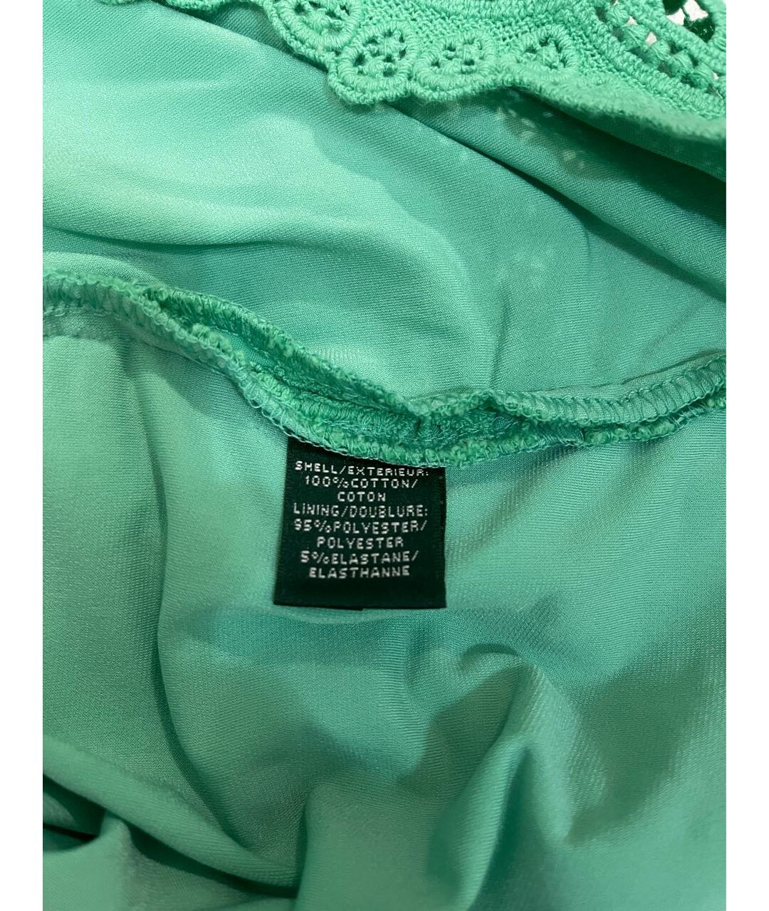 RALPH LAUREN Зеленые хлопко-эластановое повседневное платье, фото 8