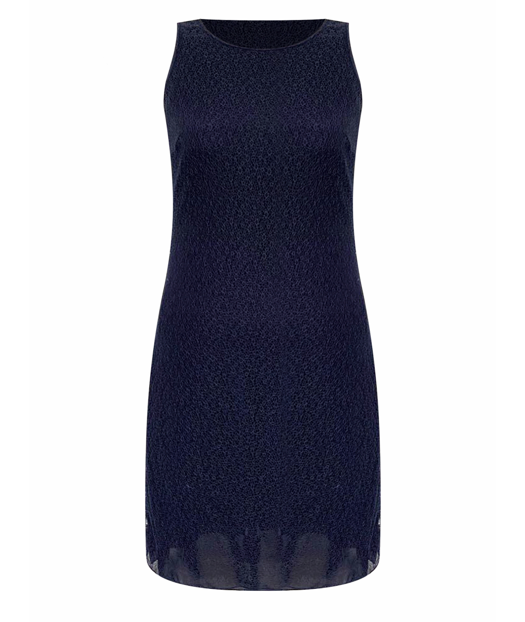 GIORGIO ARMANI Темно-синее шелковое повседневное платье, фото 1