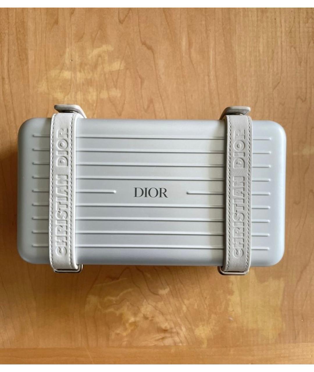CHRISTIAN DIOR Серебряная сумка на плечо, фото 8