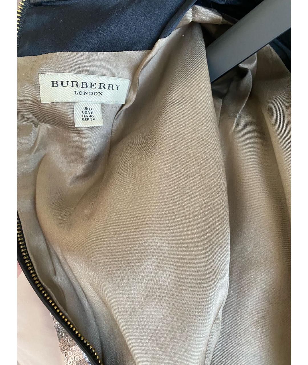 BURBERRY Антрацитовое коктейльное платье, фото 5