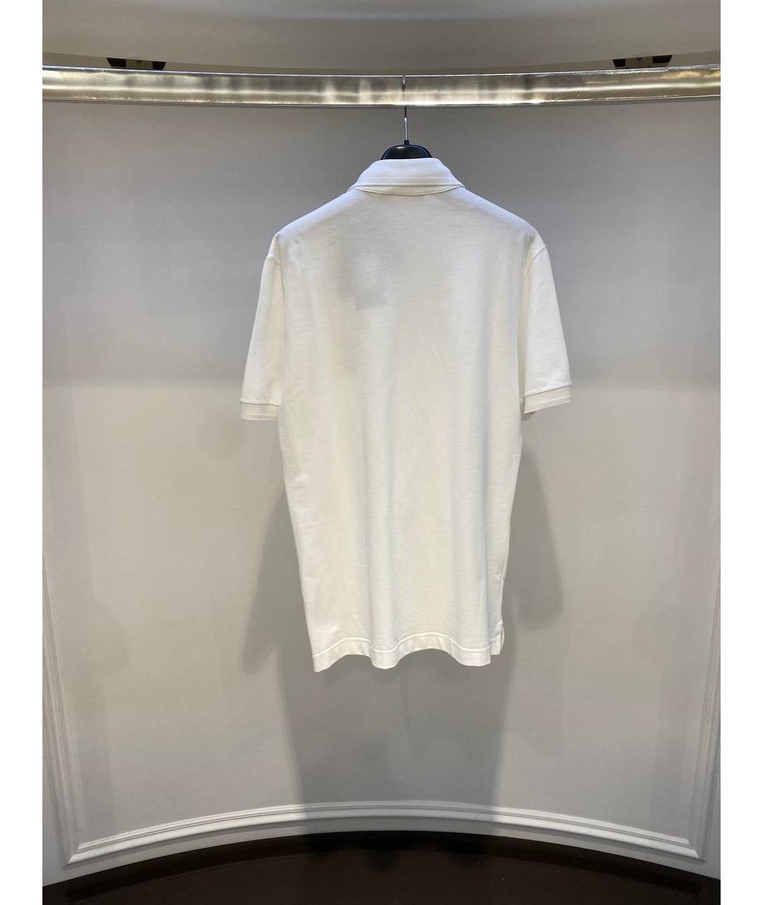 DOLCE&GABBANA Белое поло с коротким рукавом, фото 2