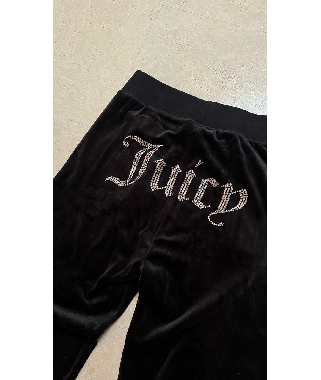 JUICY COUTURE Черные велюровые спортивные брюки и шорты, фото 3