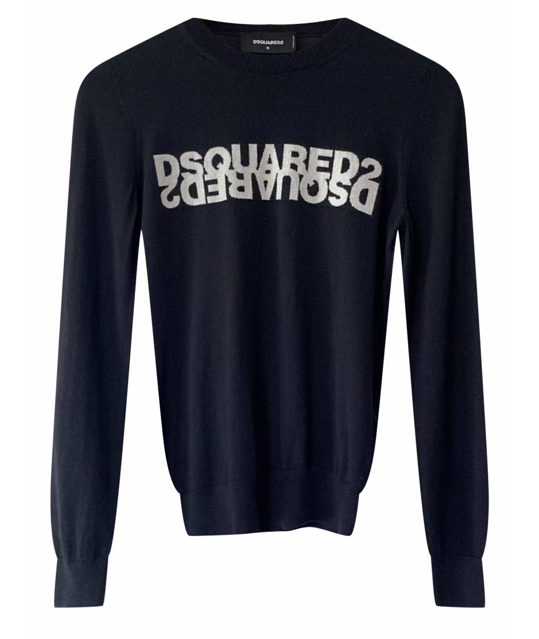 DSQUARED2 Черный шерстяной джемпер / свитер, фото 1