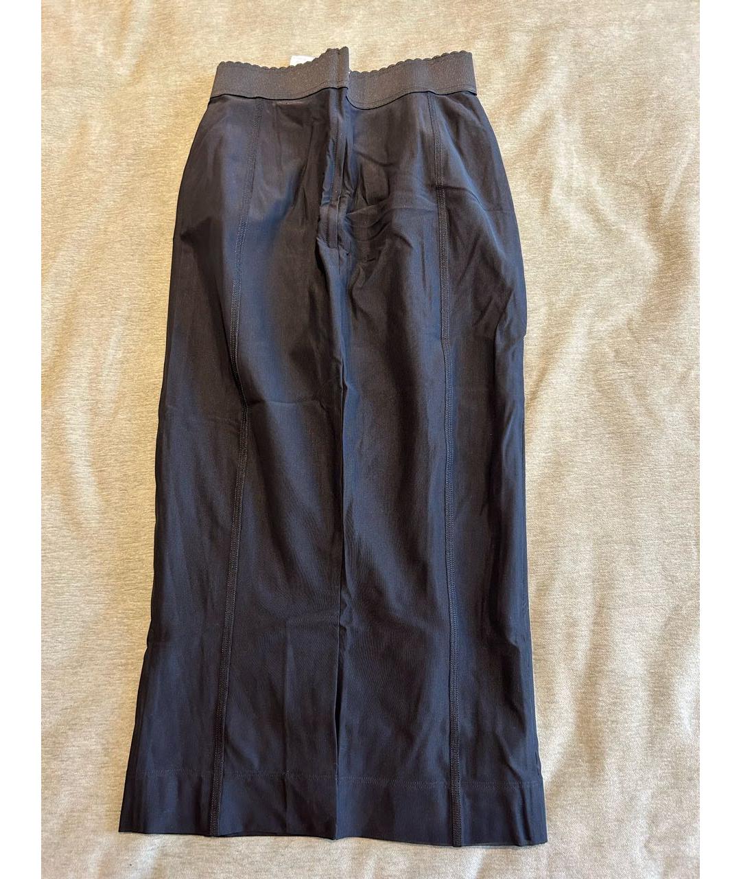 DOLCE&GABBANA Черная юбка миди, фото 3