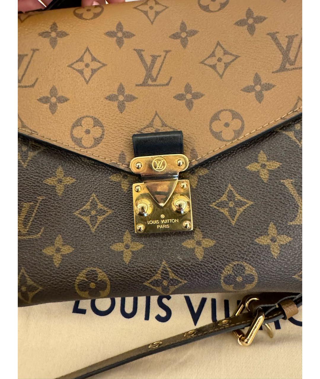 LOUIS VUITTON Коричневая сумка через плечо, фото 4