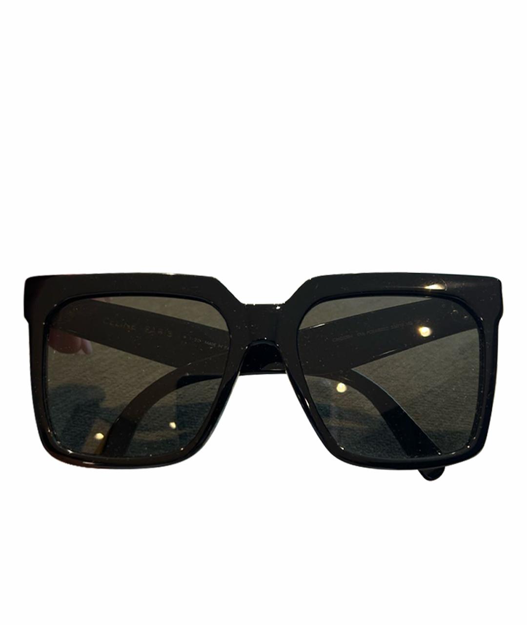 CELINE Черные пластиковые солнцезащитные очки, фото 1