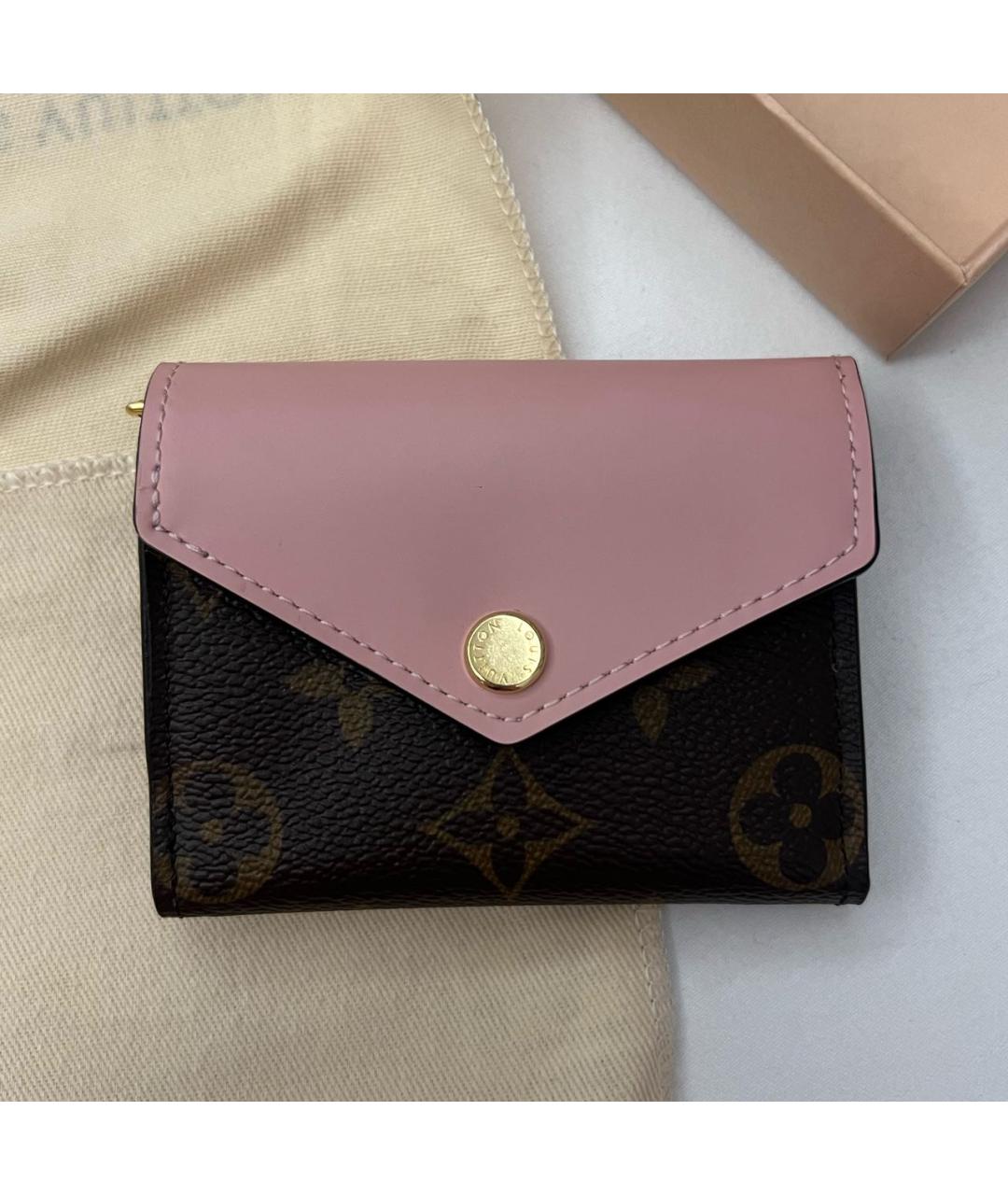 LOUIS VUITTON Розовый кошелек, фото 7