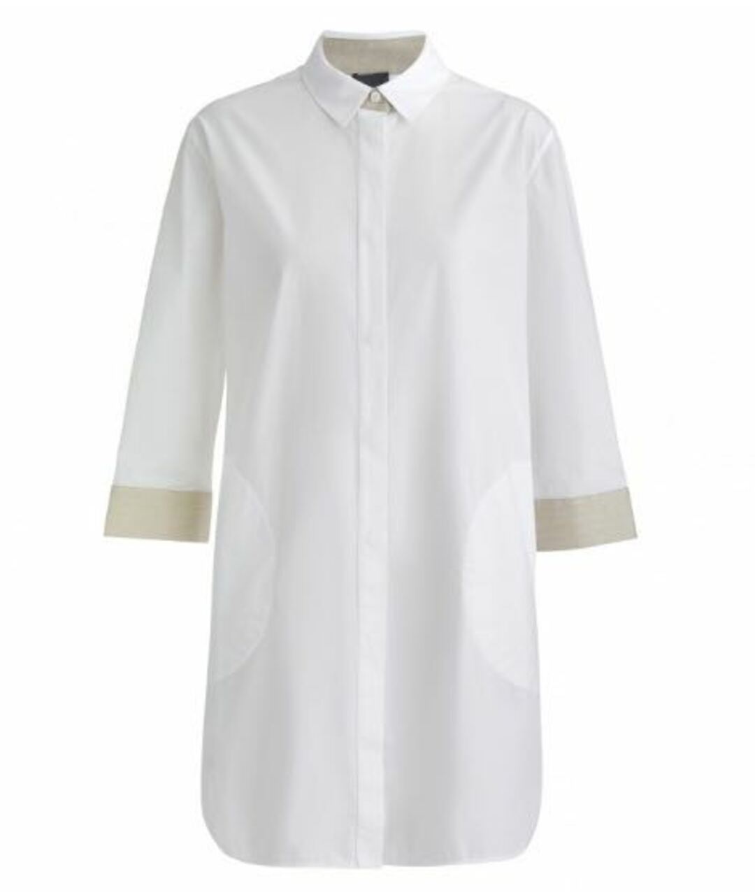 LORENA ANTONIAZZI Белая хлопковая рубашка, фото 1