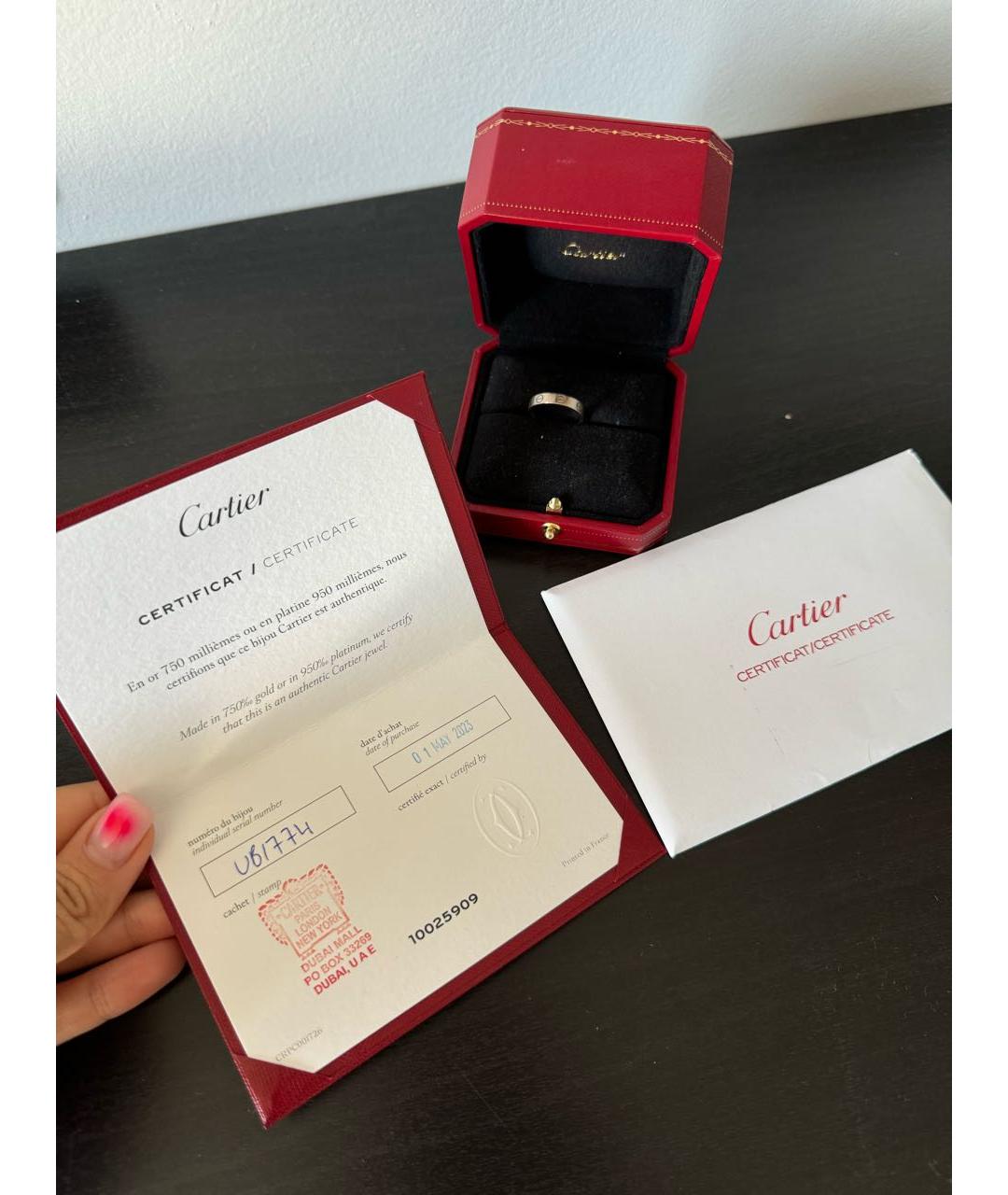 CARTIER Серебряное кольцо из белого золота, фото 6