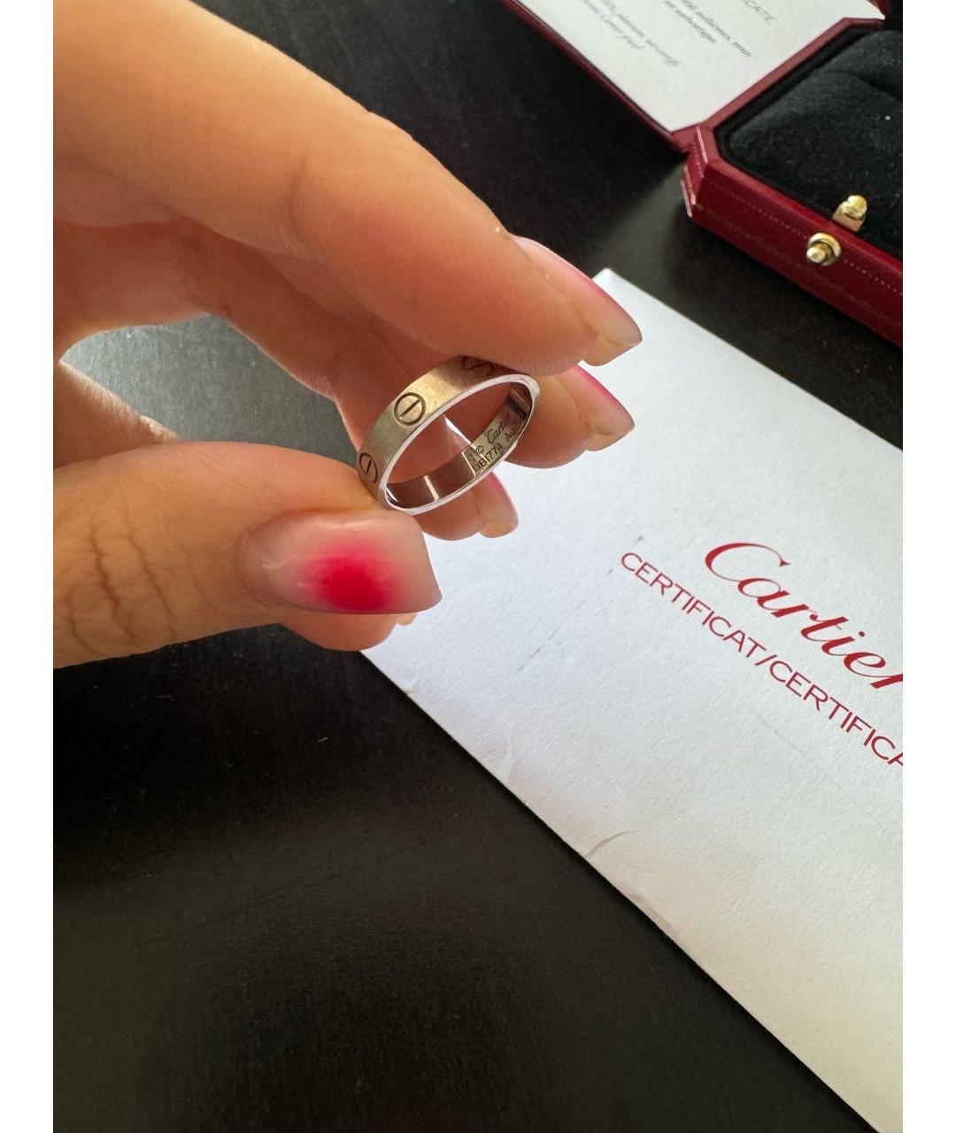 CARTIER Серебряное кольцо из белого золота, фото 5