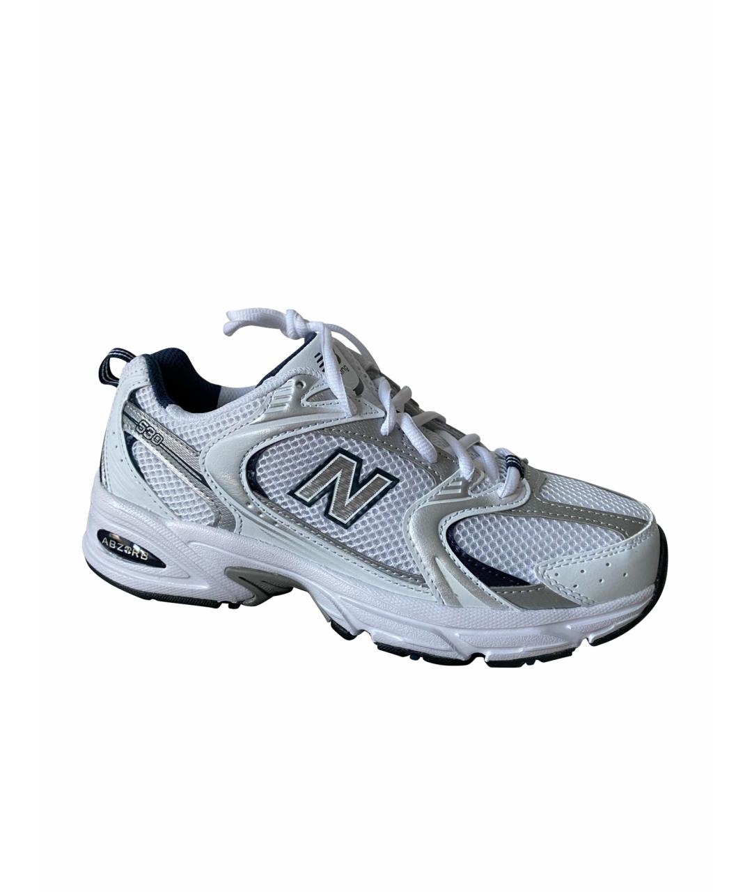 NEW BALANCE Темно-синие текстильные кроссовки, фото 1