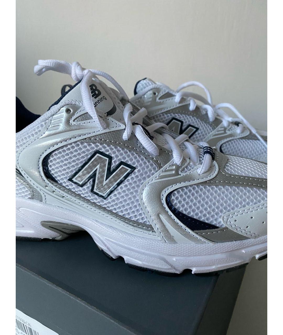 NEW BALANCE Темно-синие текстильные кроссовки, фото 2