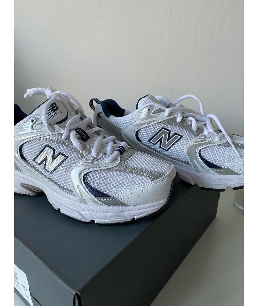 NEW BALANCE Темно-синие текстильные кроссовки, фото 6