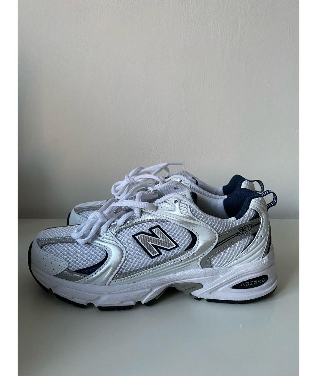 NEW BALANCE Темно-синие текстильные кроссовки, фото 5
