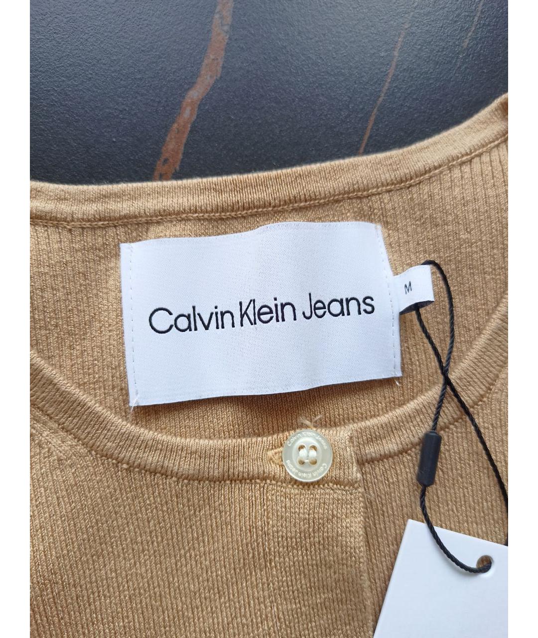 CALVIN KLEIN JEANS Бежевый полиамидовый костюм с юбками, фото 8