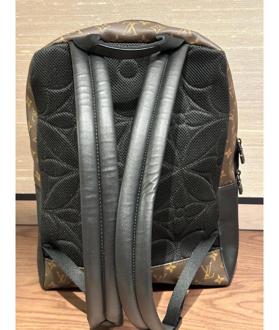 LOUIS VUITTON Коричневый кожаный рюкзак, фото 3