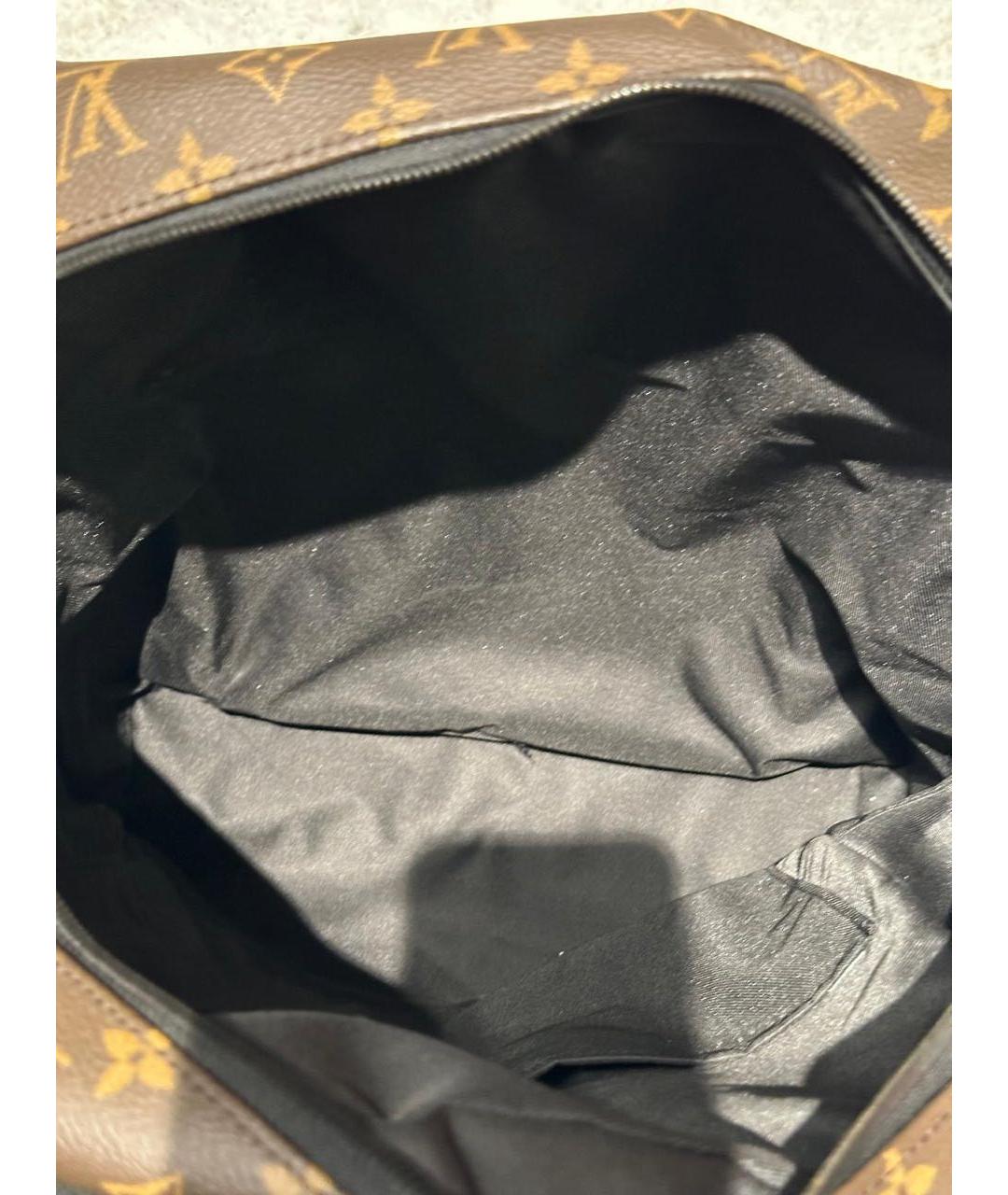 LOUIS VUITTON Коричневый кожаный рюкзак, фото 4