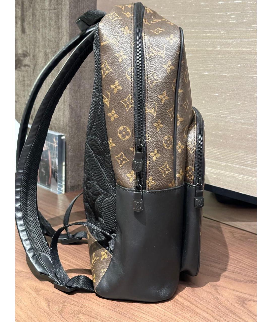 LOUIS VUITTON Коричневый кожаный рюкзак, фото 2