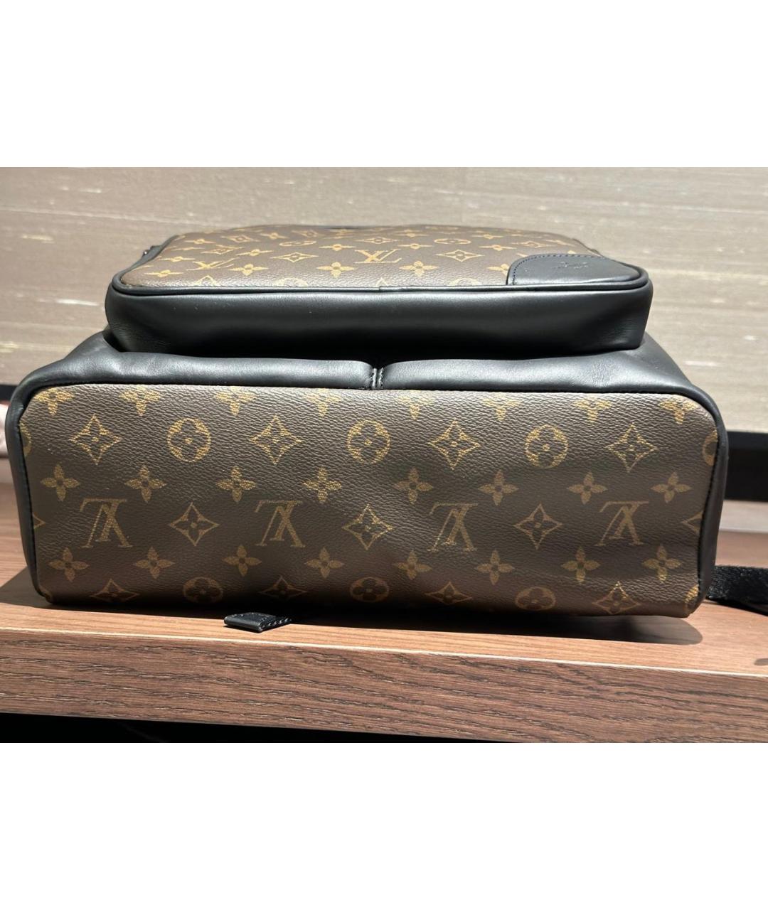 LOUIS VUITTON Коричневый кожаный рюкзак, фото 5