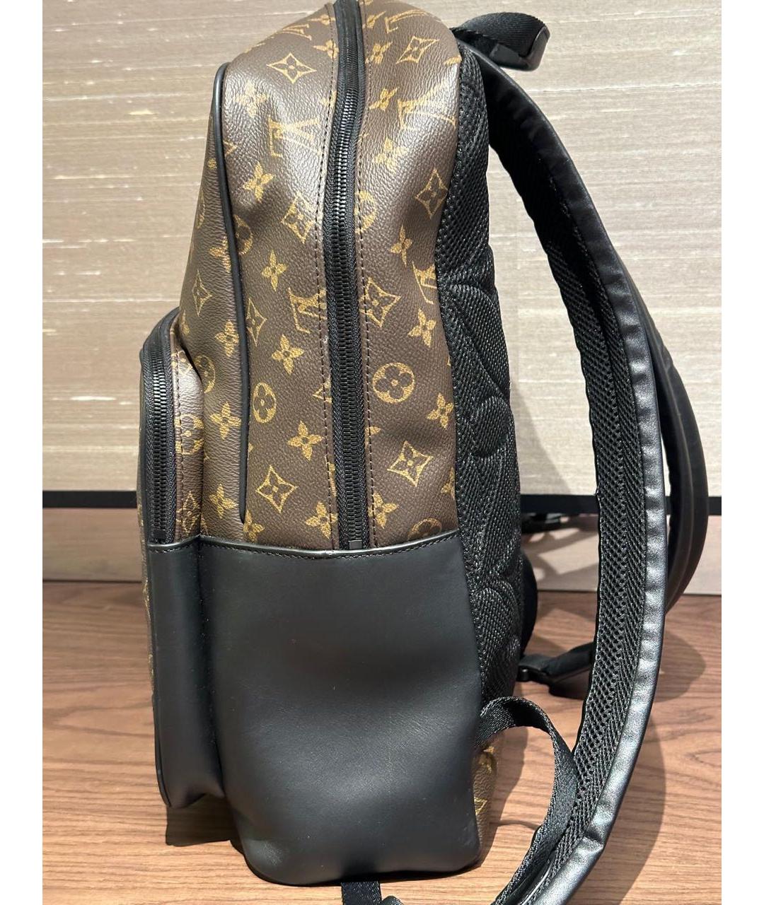 LOUIS VUITTON Коричневый кожаный рюкзак, фото 8