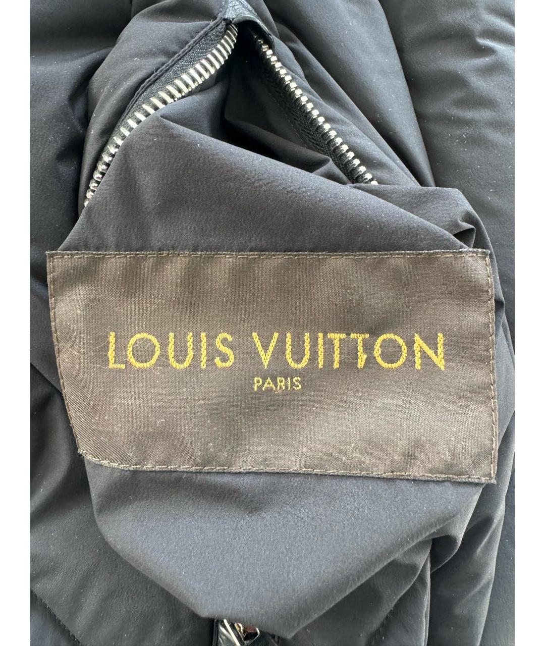 LOUIS VUITTON Черная полиэстеровая куртка, фото 3