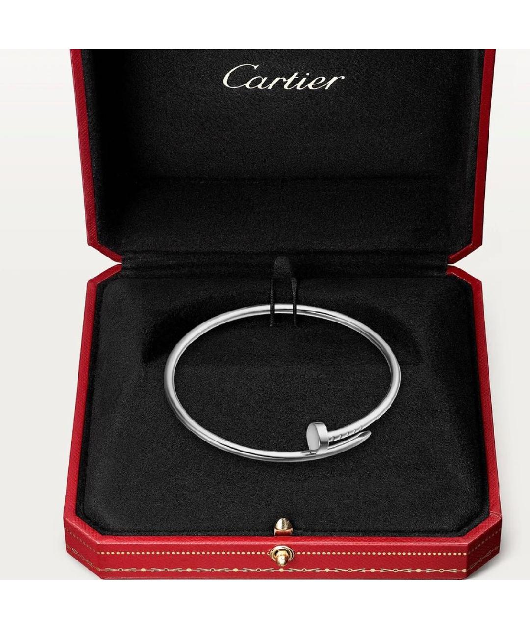 CARTIER Серебрянный браслет из белого золота, фото 3