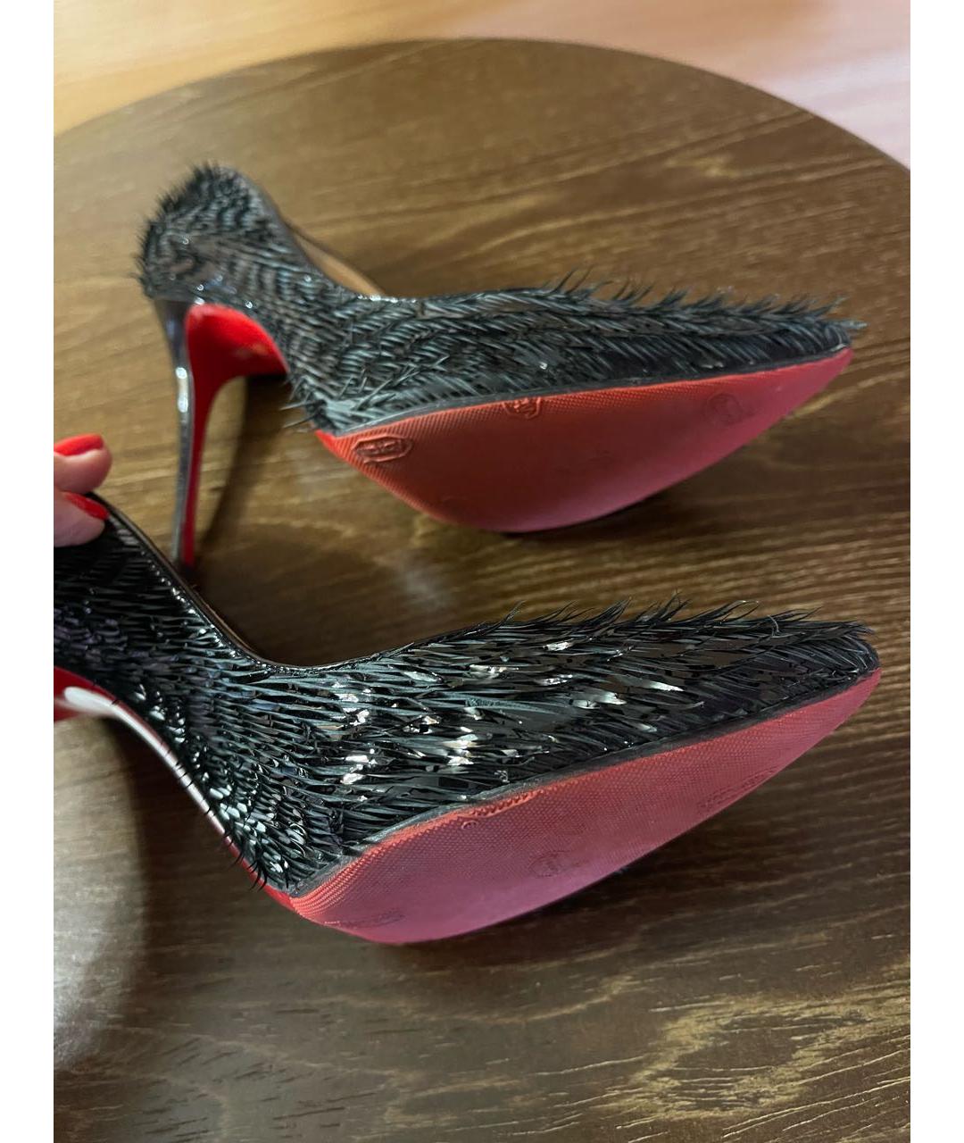 CHRISTIAN LOUBOUTIN Черные туфли из лакированной кожи, фото 3