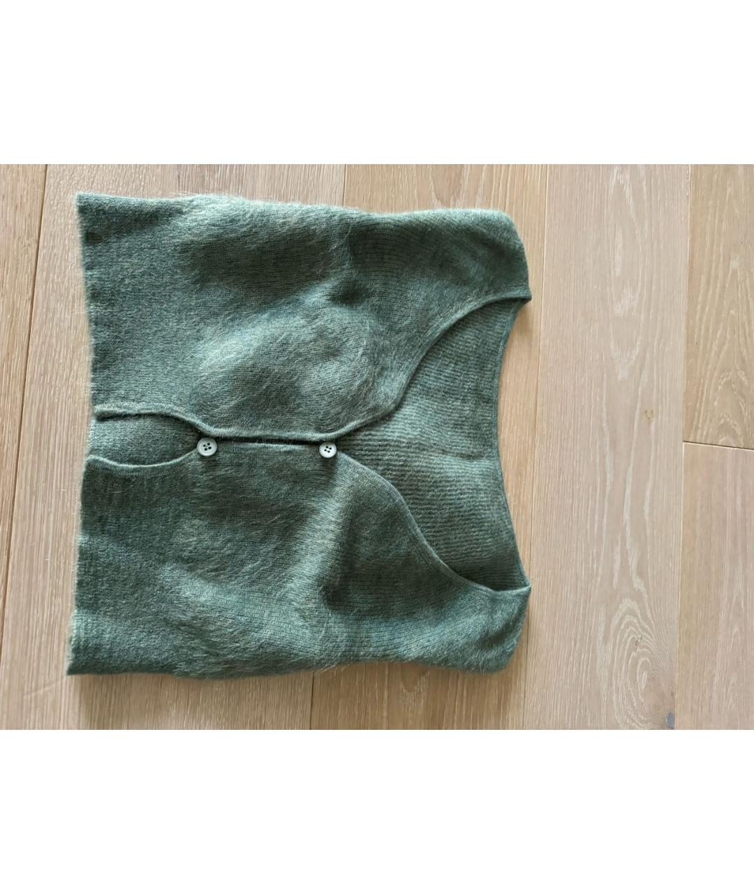 JACQUEMUS Зеленый шерстяной кардиган, фото 3